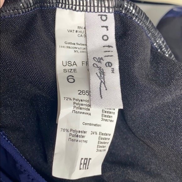 PROFILE by Gottex Lace Up Shirred Front Swimsuit - Picture 9 of 10